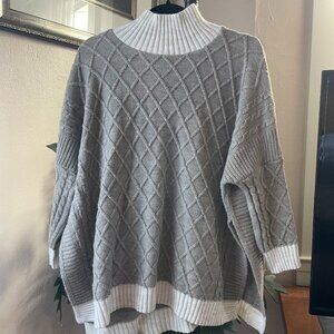 Mersea Lisbon Traveler Mock neck Pullover/Poncho - OS